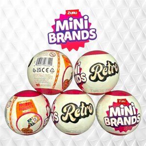 Mini Brands x Retro Series 1 Collection Balls (5 Capsules)